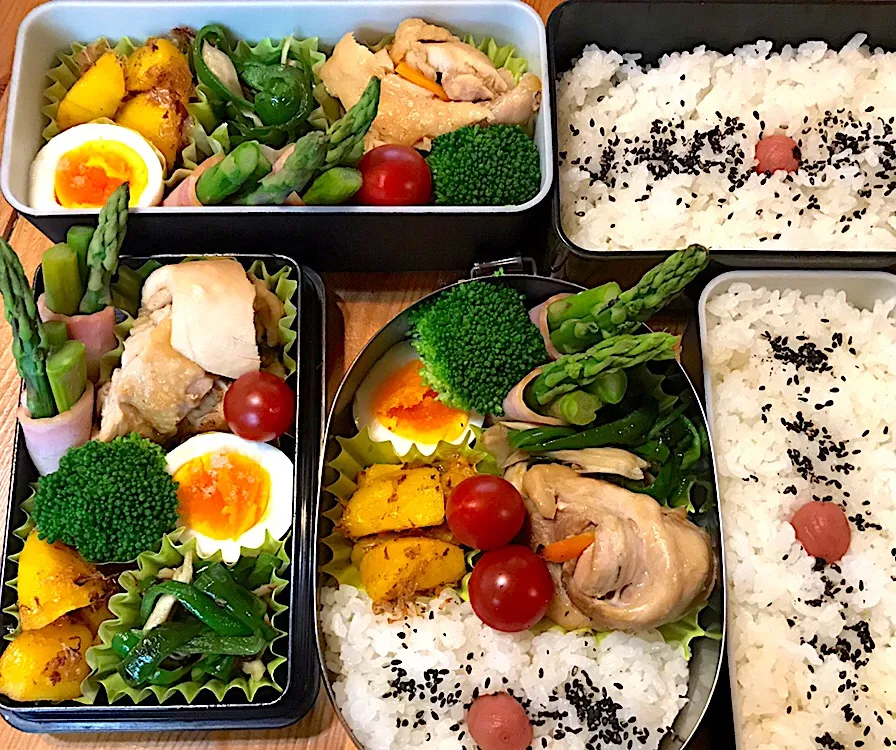 #息子弁当  #旦那弁当 ＃自分弁当#チキンロール失敗|さるばさん