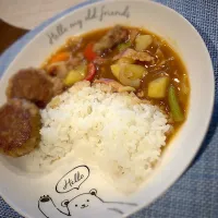 子供が大好きハンバーグカレー🍛|sato_sanさん