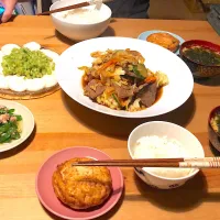 牛肉の野菜炒め
がんも
無限ツナピーマン
かぶぱっちょ
たまごスープ|はるたんさん