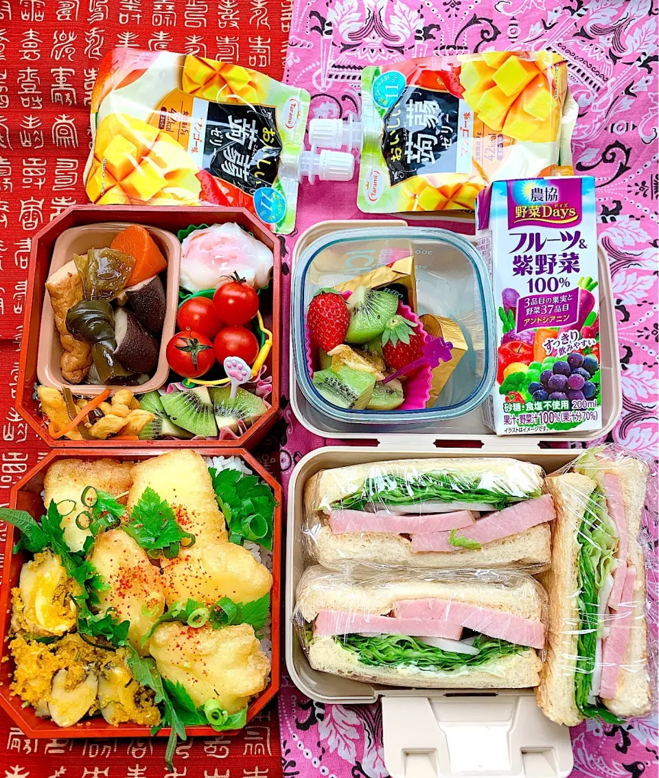 #夫婦弁当  #お弁当  #お父さん弁当  #自分弁当  #和食弁当  #サンドイッチ弁当  #野菜たっぷり|Blueberry🫐さん