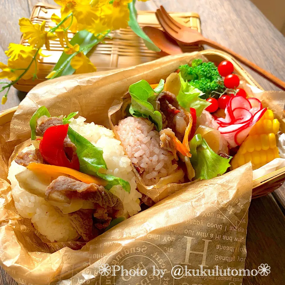 Snapdishの料理写真:雑穀入ライスバーガー|kukulutomo ❁𓎪 ⡱𓎩‎𐩢𐩺𓎪 ⡱さん