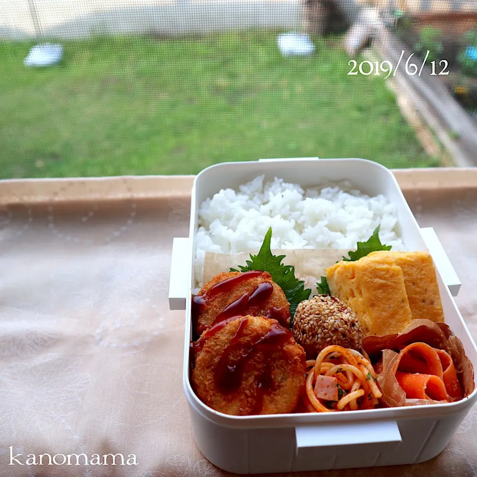 Snapdishの料理写真:息子弁当♪冷食バンザイ〜|ゆきさん