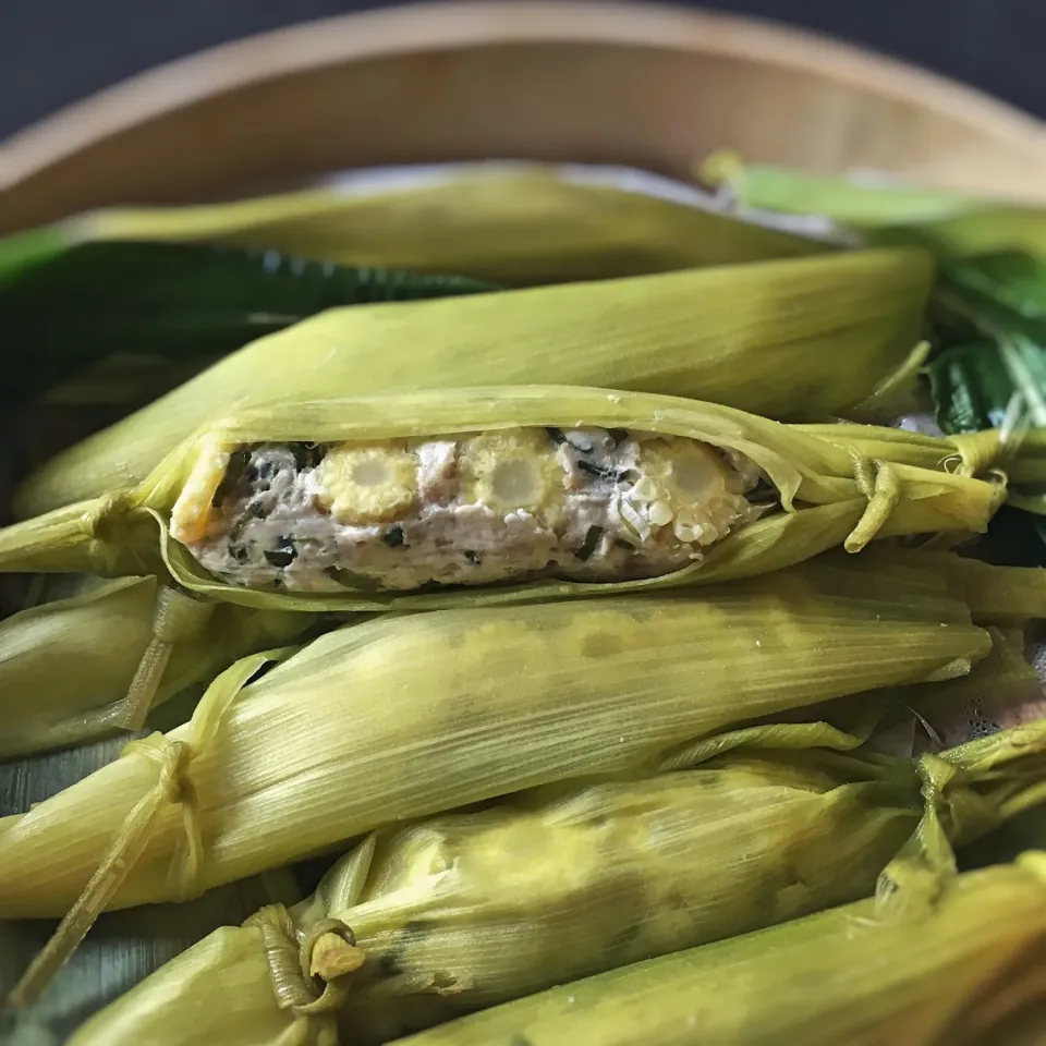 七海さんの料理 とうもろこしの包み蒸し🌽
ヤングコーン・バージョン|izoomさん