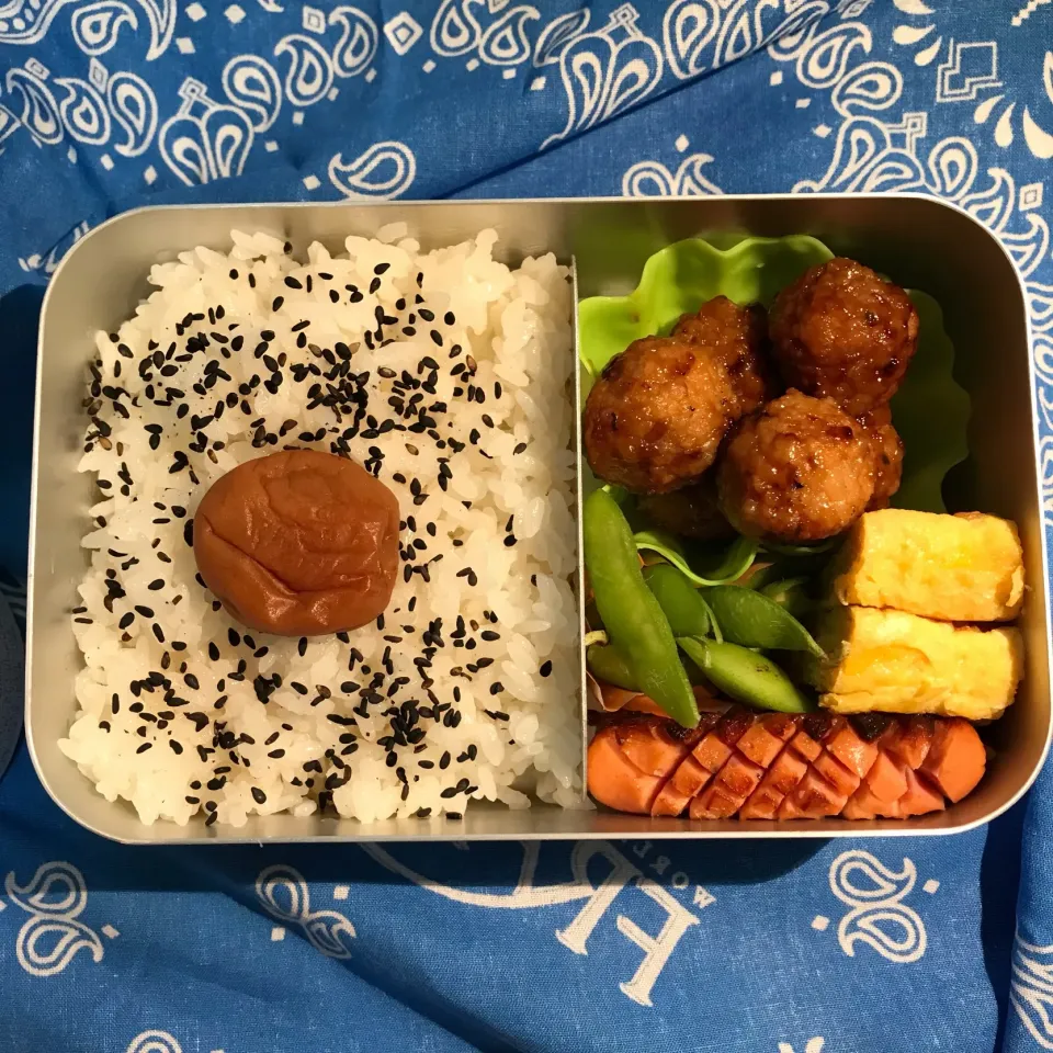 日の丸弁当風🍱
胡麻塩が惜しかった…😢

 #お弁当 
 #ありがとう|lazy104さん