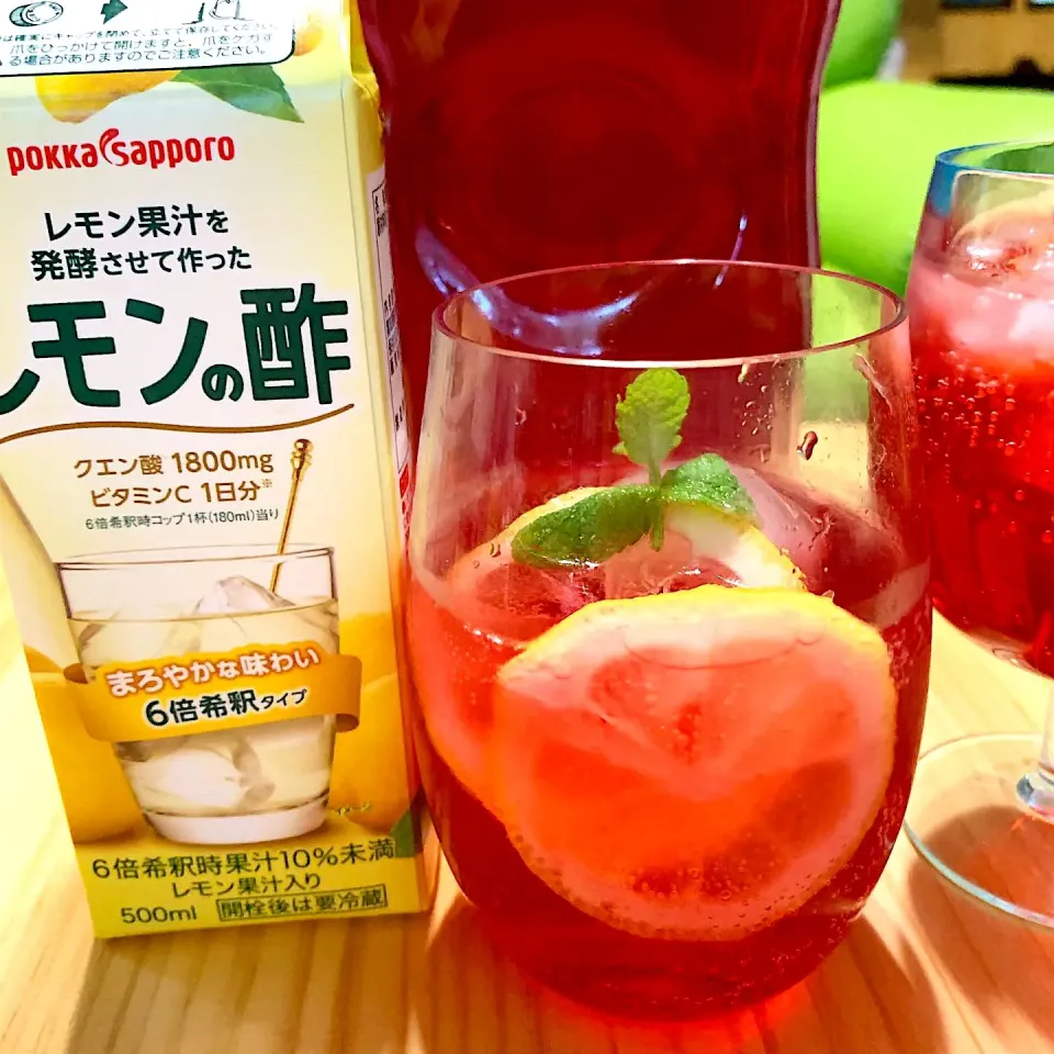 レモン酢を使ってシソジュース🍹|みっこちゃんさん