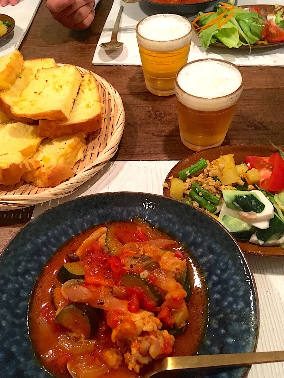 鶏肉と野菜の煮込み&野菜たっぷりプレート|fuwaraka_lifeさん