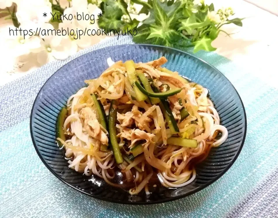 作り置きでサラダそうめん。|cookinyukoさん