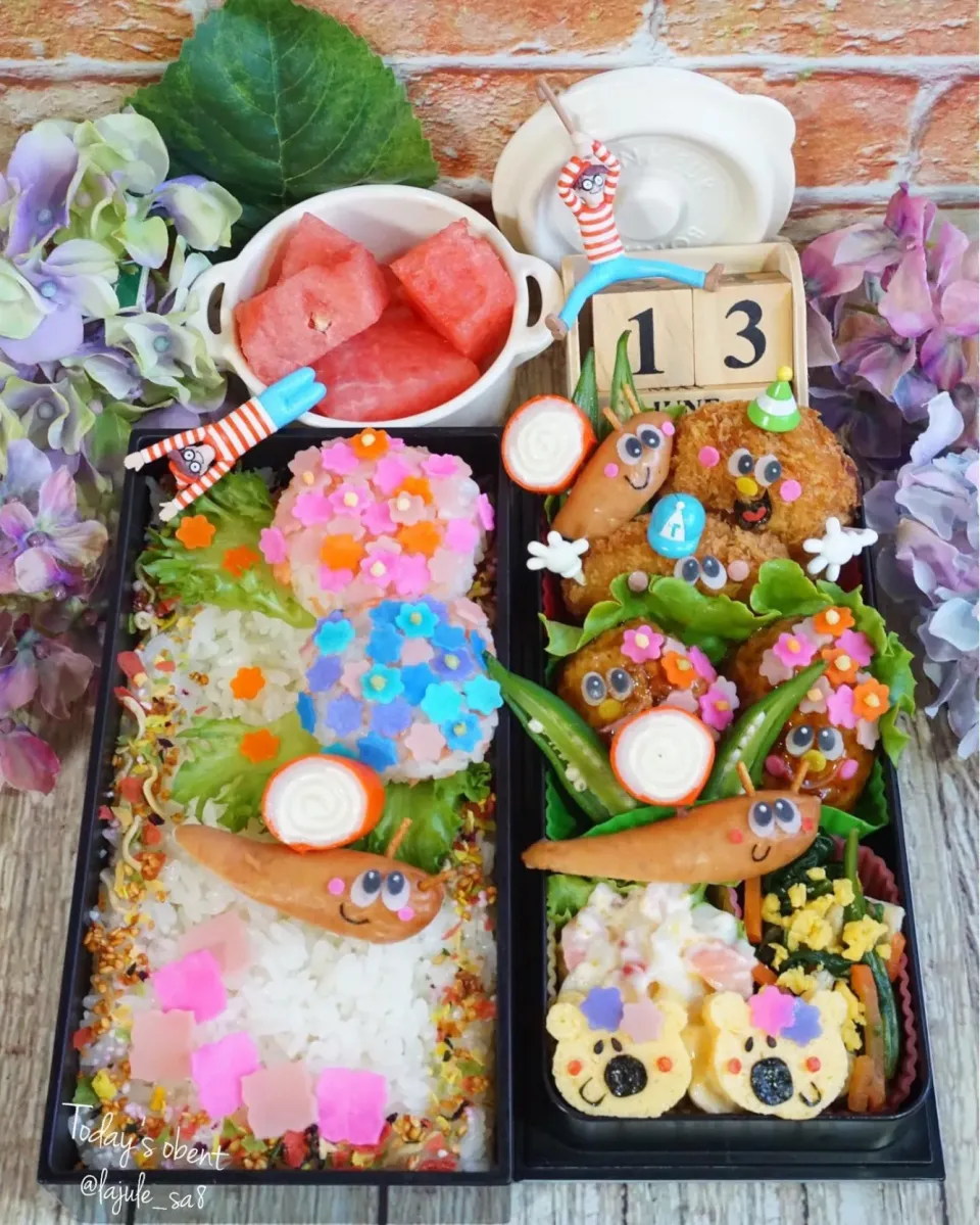 紫陽花 ᵃⁿᵈ カタツムリ🐌 ぉ弁当🌈|La-Jule Sa8さん