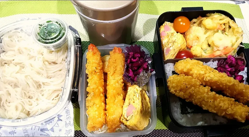 Snapdishの料理写真:天ぷら弁当|うるめさん