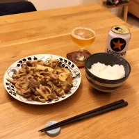 Snapdishの料理写真:豚肉ときのこのオイスター炒め|たーぴさん