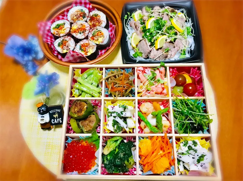 Snapdishの料理写真:しゅんパパちゃんのバースデーお弁当🍱|バシュランさん