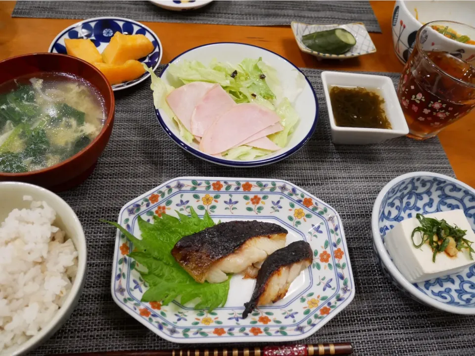 19/06/12 夕飯♪ 銀ダラ西京焼|ikukoさん