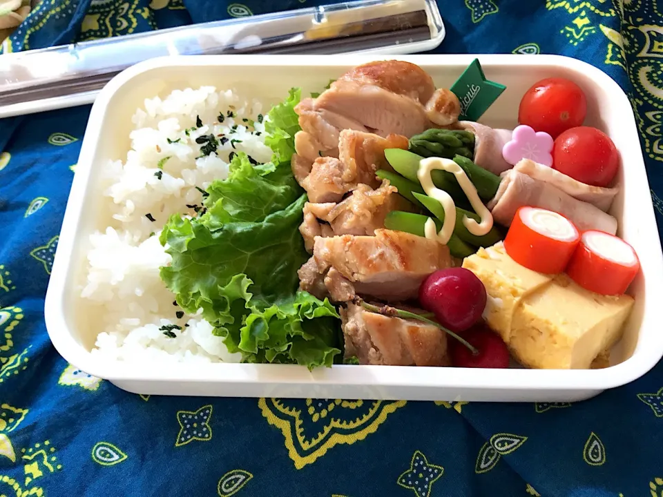 Snapdishの料理写真:20190613 お弁当 今日は5人分
1番綺麗に見えた旦那様お弁当|りゅうささん