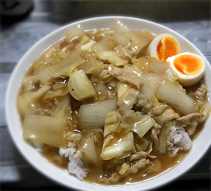 今夜も、野菜たっぷり中華丼を頂きます😋🎵👍|ギムレットさん