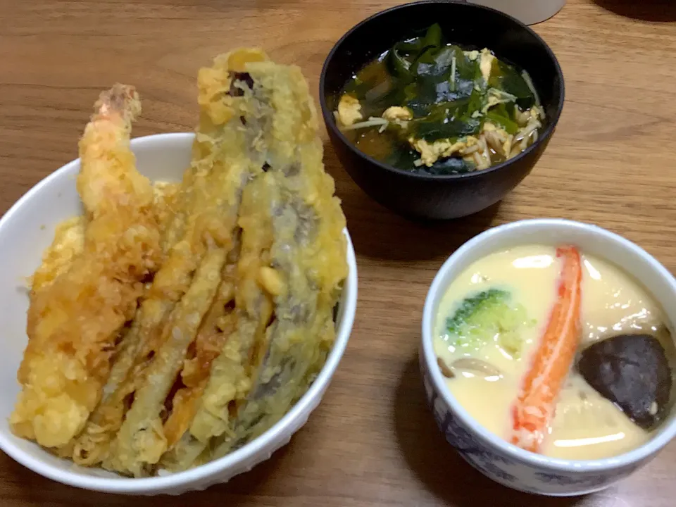 天丼と茶碗蒸し|aicooさん