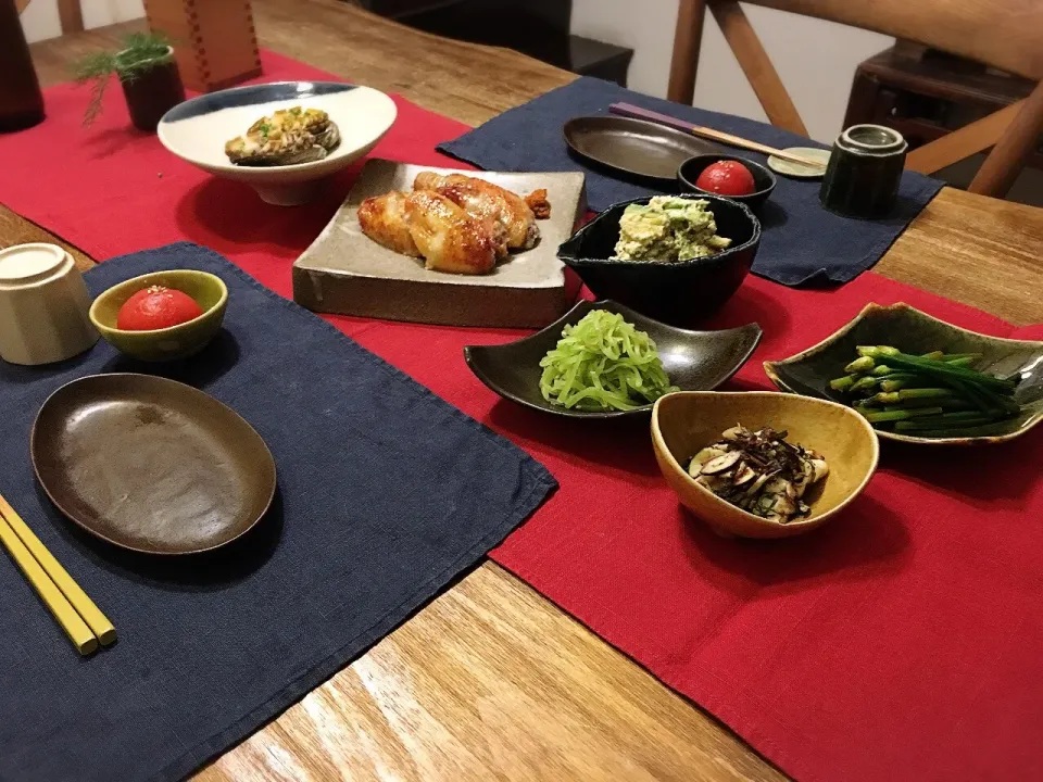 木曜日の晩ごはん #日本酒  #おつまみ|ちびワビさん