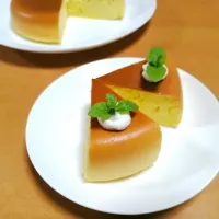 Snapdishの料理写真:チーズスフレパンケーキ作りました|守永洋之さん