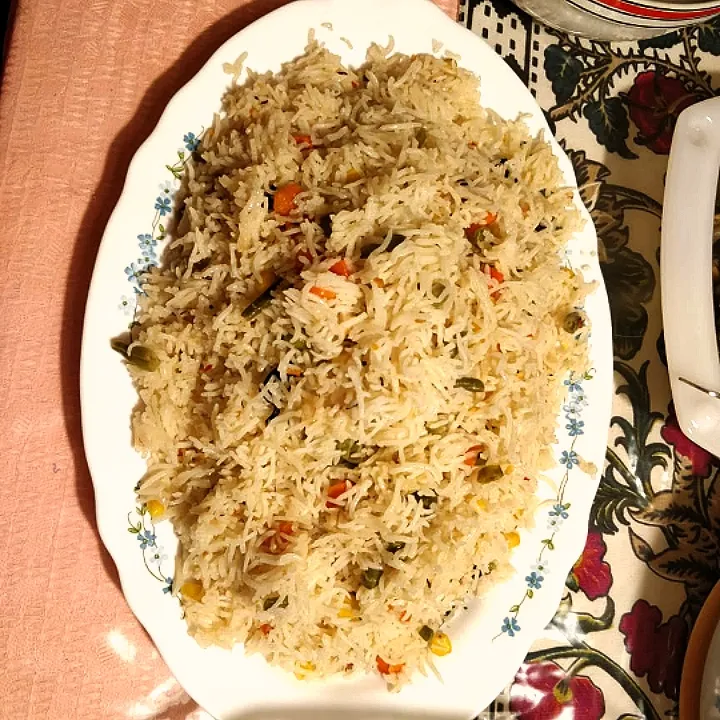 mixed veg rice pulao|hinaさん