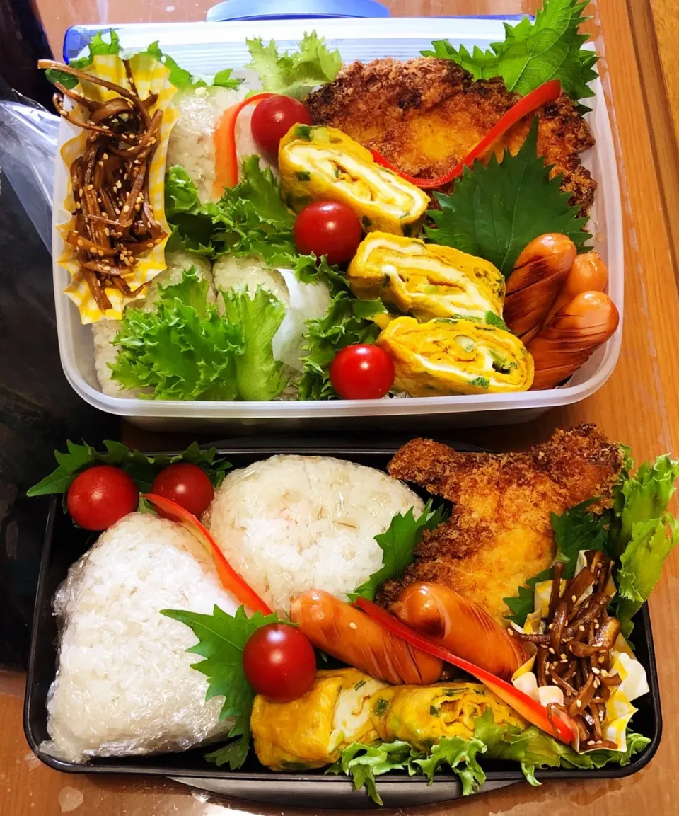 Snapdishの料理写真:チキンカツ(塩麹漬け)弁当|masasho's momさん