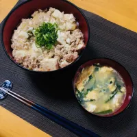 Snapdishの料理写真:しょうがでさっぱり♪ 鶏ひき肉のあっさり麻婆豆腐のレシピ動画・作り方 | DELISH KITCHEN|みかんちゃんさん