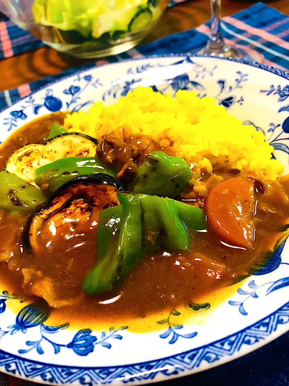 Snapdishの料理写真:なすとピーマンの爽やか夏カレー🍛|Norikoさん