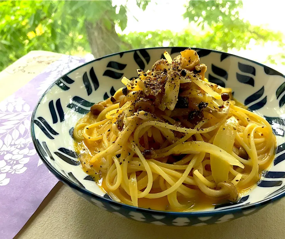 昼ごはん  ぺぺたましめじ|砂雪さん