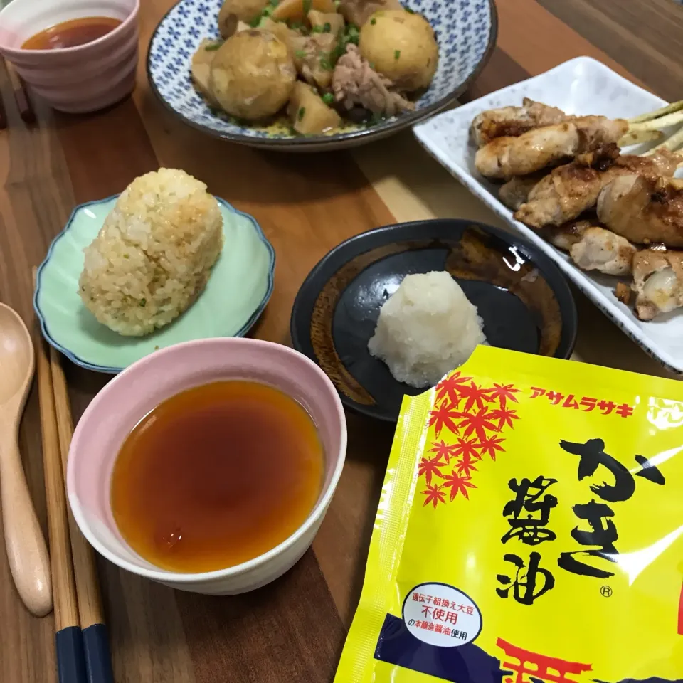 Snapdishの料理写真:かき醤油で夕飯|sayuri*さん