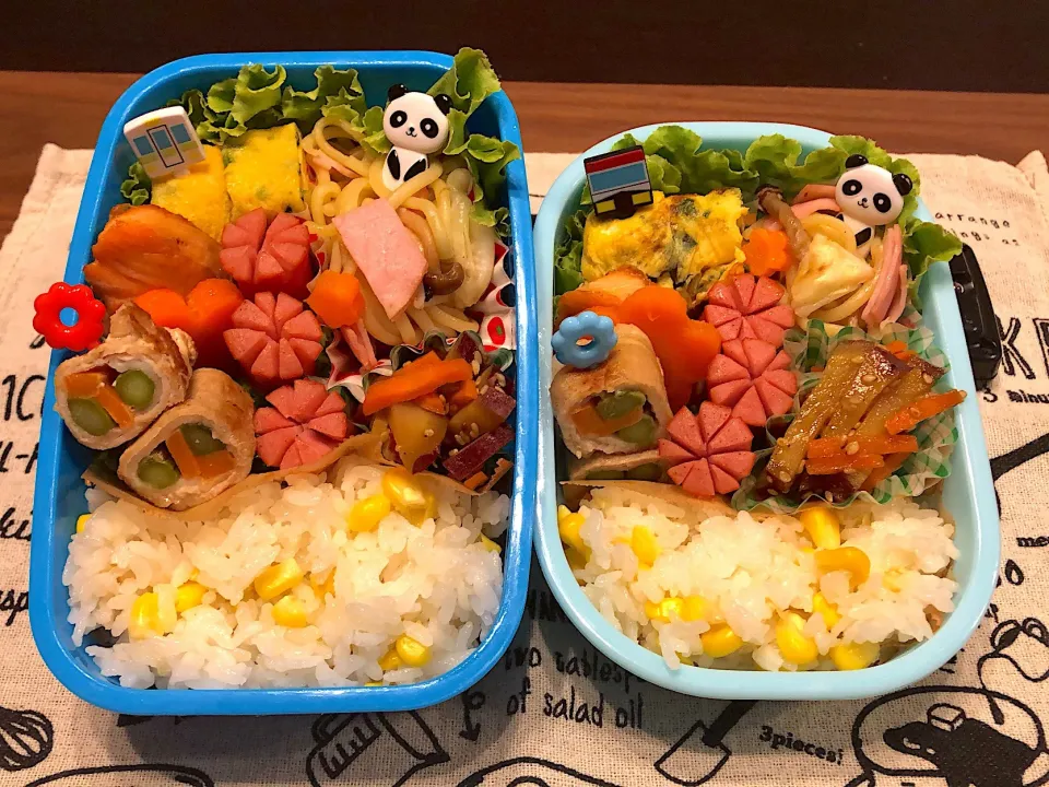 Snapdishの料理写真:土曜保育弁当🍱|あゆぞーさん