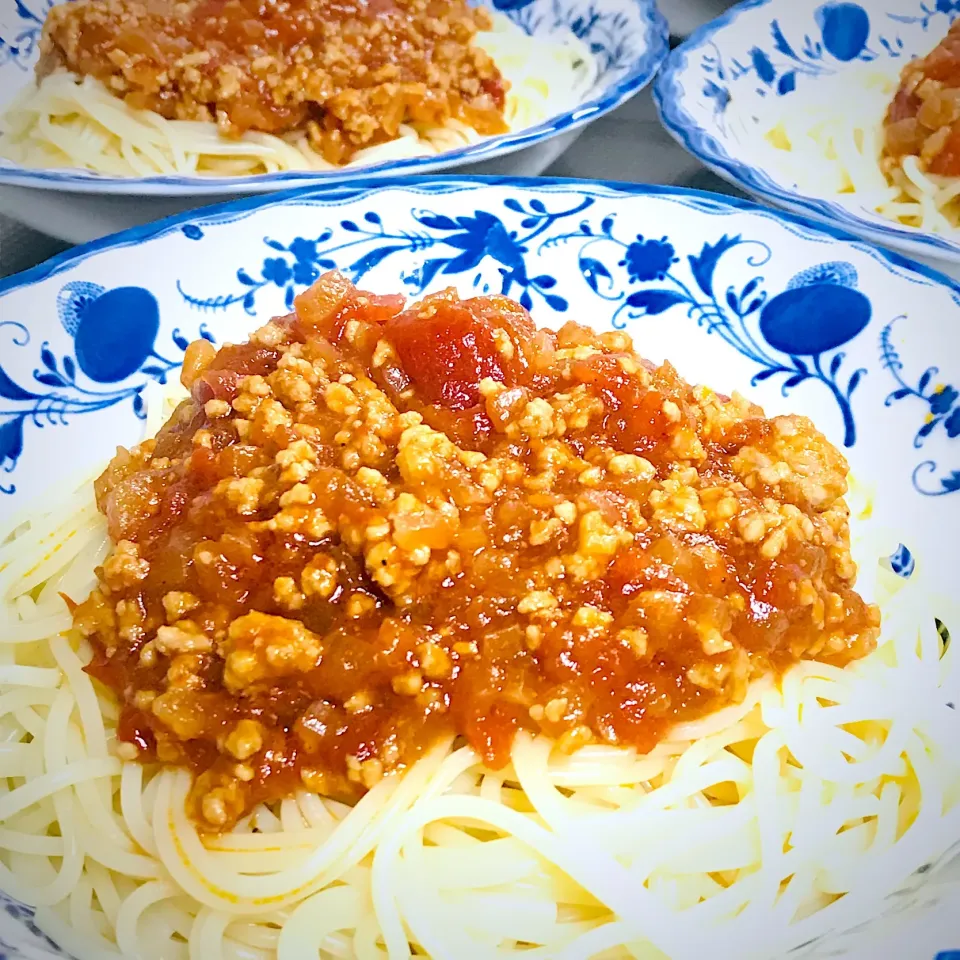 めんどくさがり屋のミートソースパスタ🍝|みぃママさん