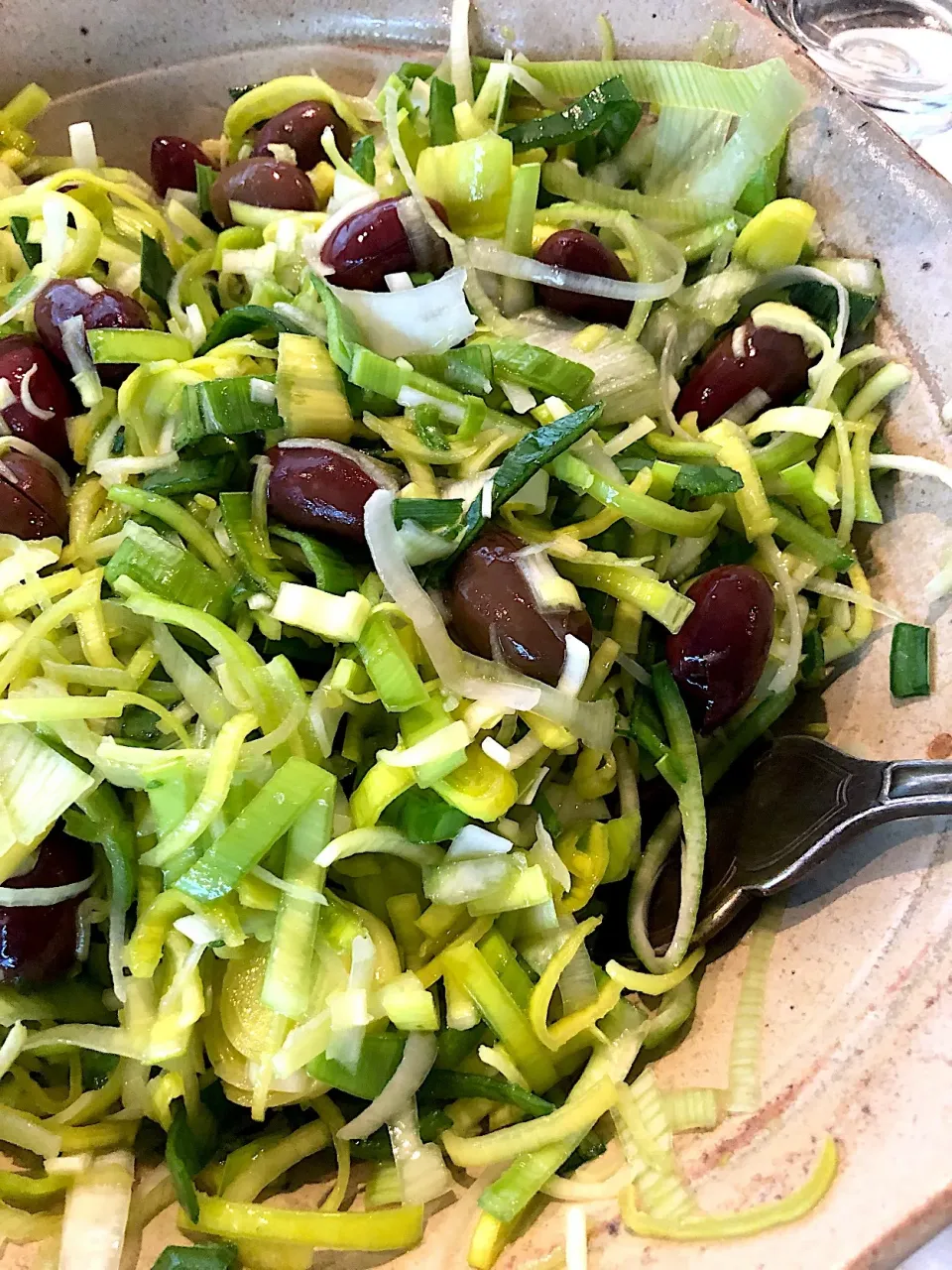 Macedonian leek salad with olive🇲🇰|aястасияさん