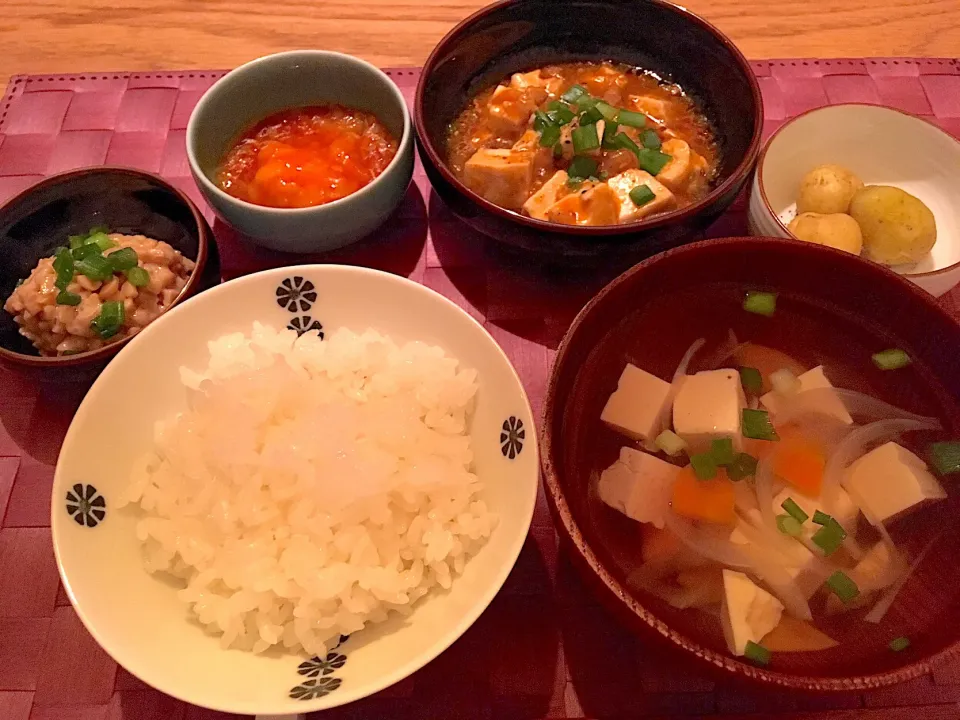 残りもので晩ごはん 山椒を効かせた麻婆豆腐|ayk6017さん