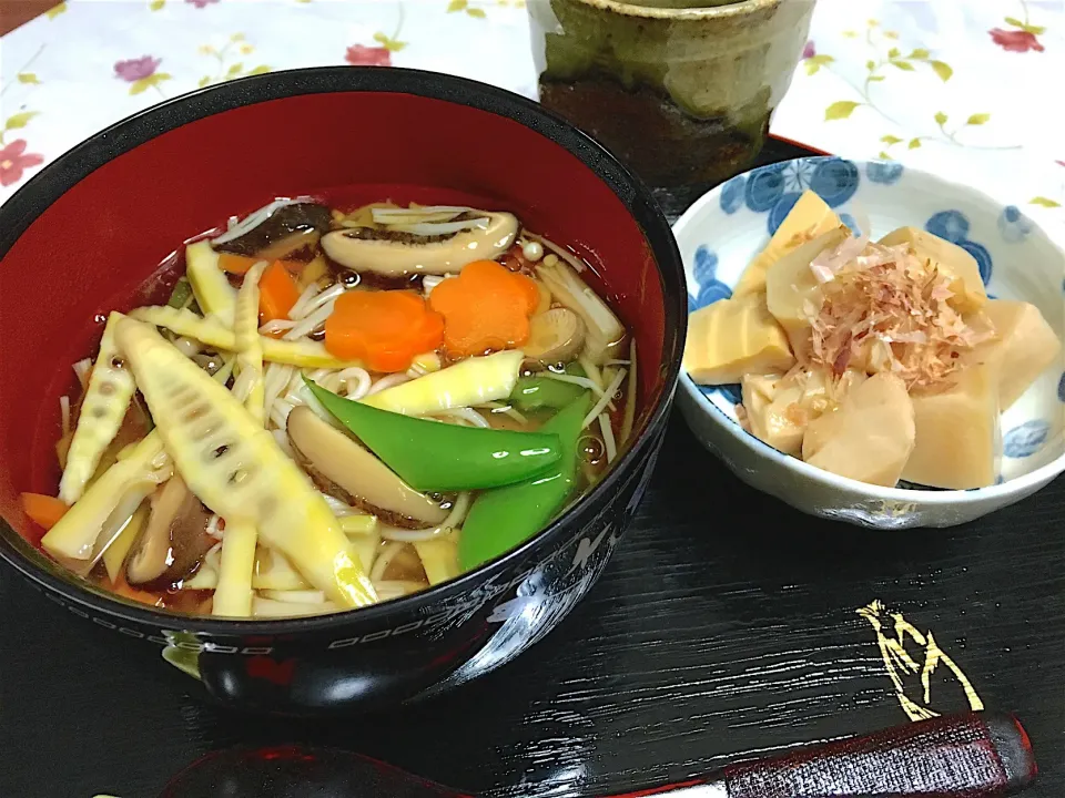 タケノコ入り餡かけ温麺|スズさん