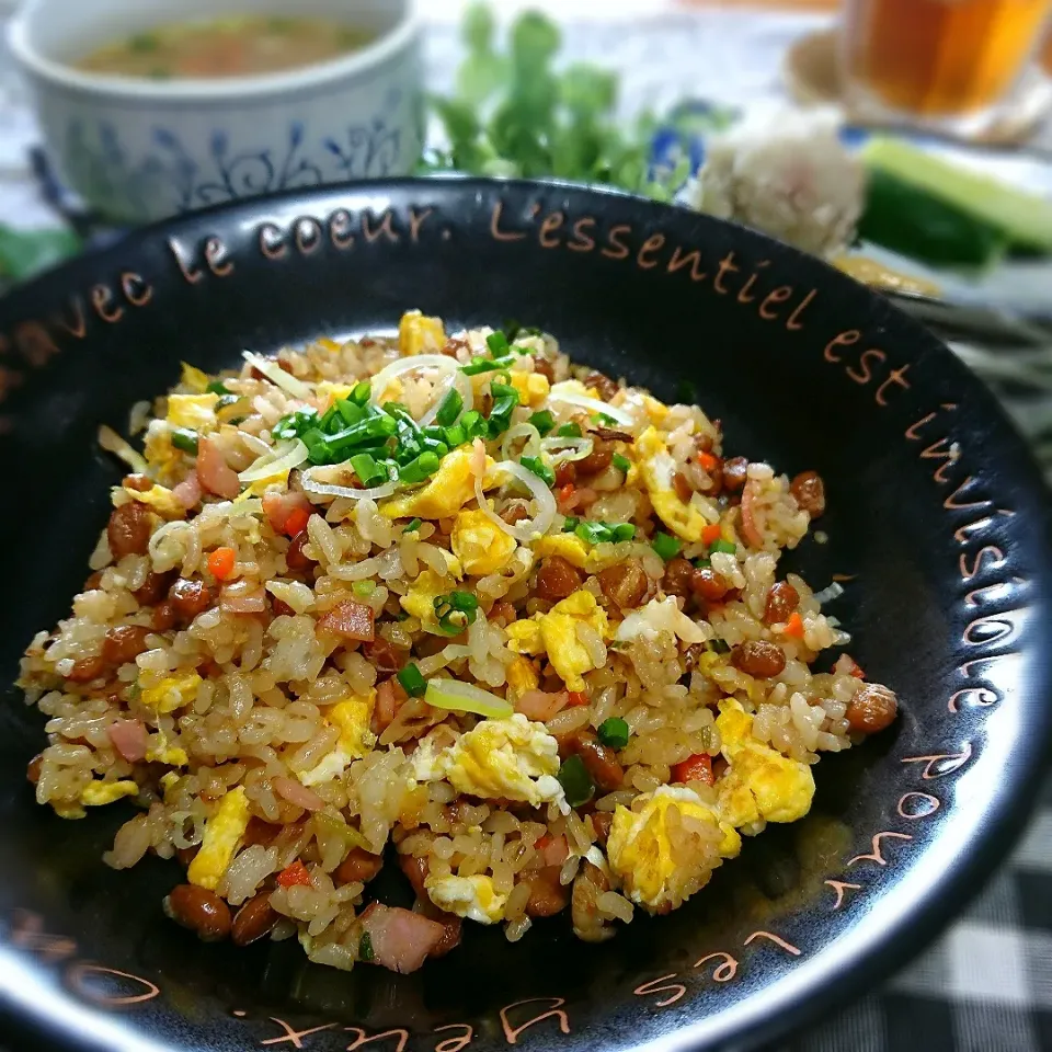 納豆チャーハン😋✨|とまと🍅さん