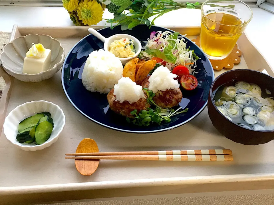 Snapdishの料理写真:息子と晩ごはん|sakuraさん