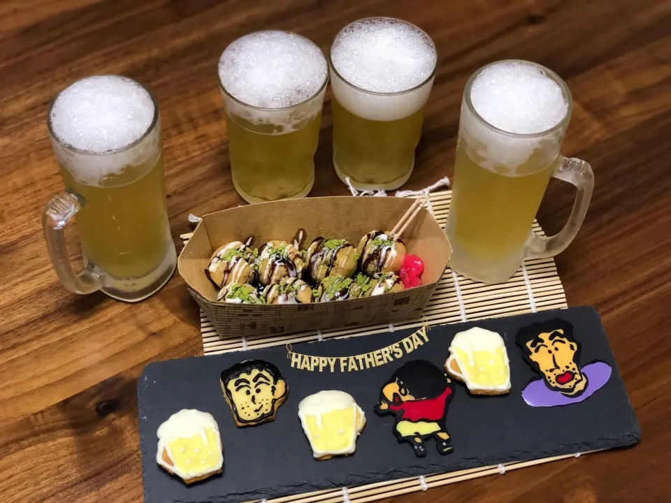 Snapdishの料理写真:父の日スイーツ♪ビール風ゼリー|riamamaさん