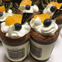 Snapdishの料理写真:カップチョコシフォンケーキ|せいれいさん