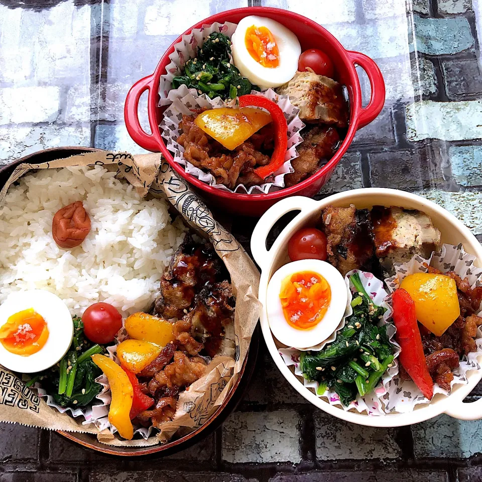 3人弁当〜😋|Rie Naganoさん