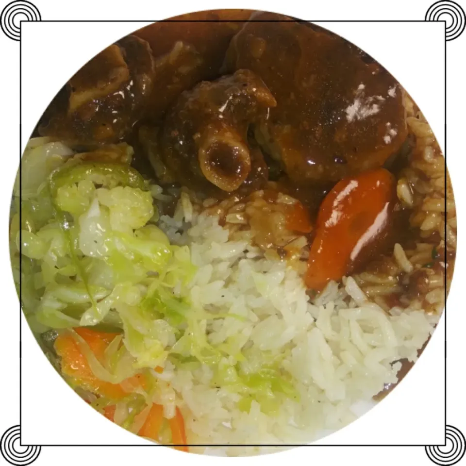 OXTAILS RICE AND CABBAGE|Breona11さん