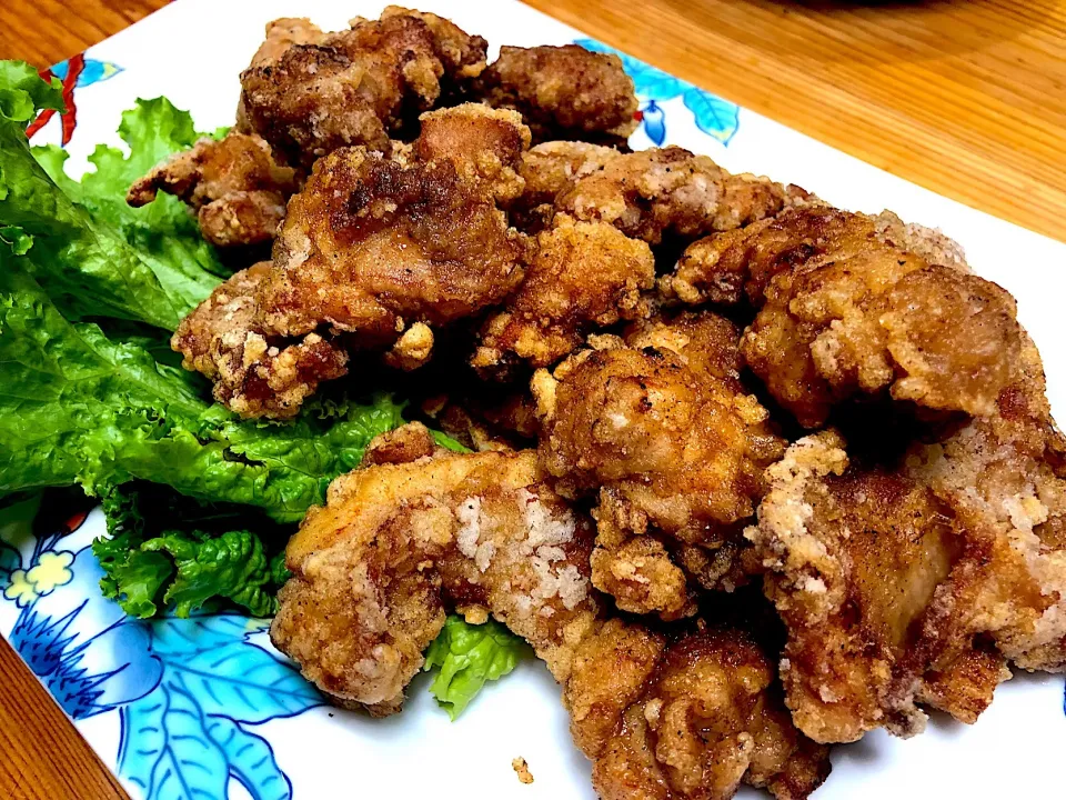 鷄唐揚げ（とむらの焼肉のタレに漬け込んで）|チルさん