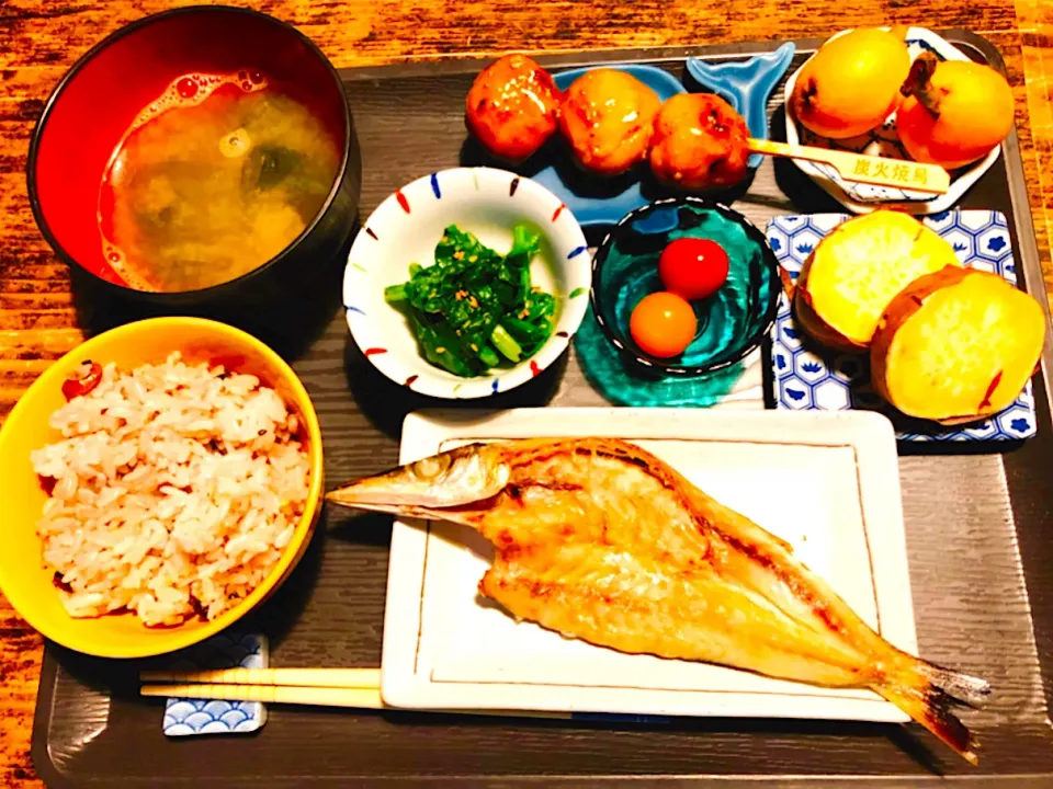 焼きカマス定食～🎶|パンダ母さん🐼さん