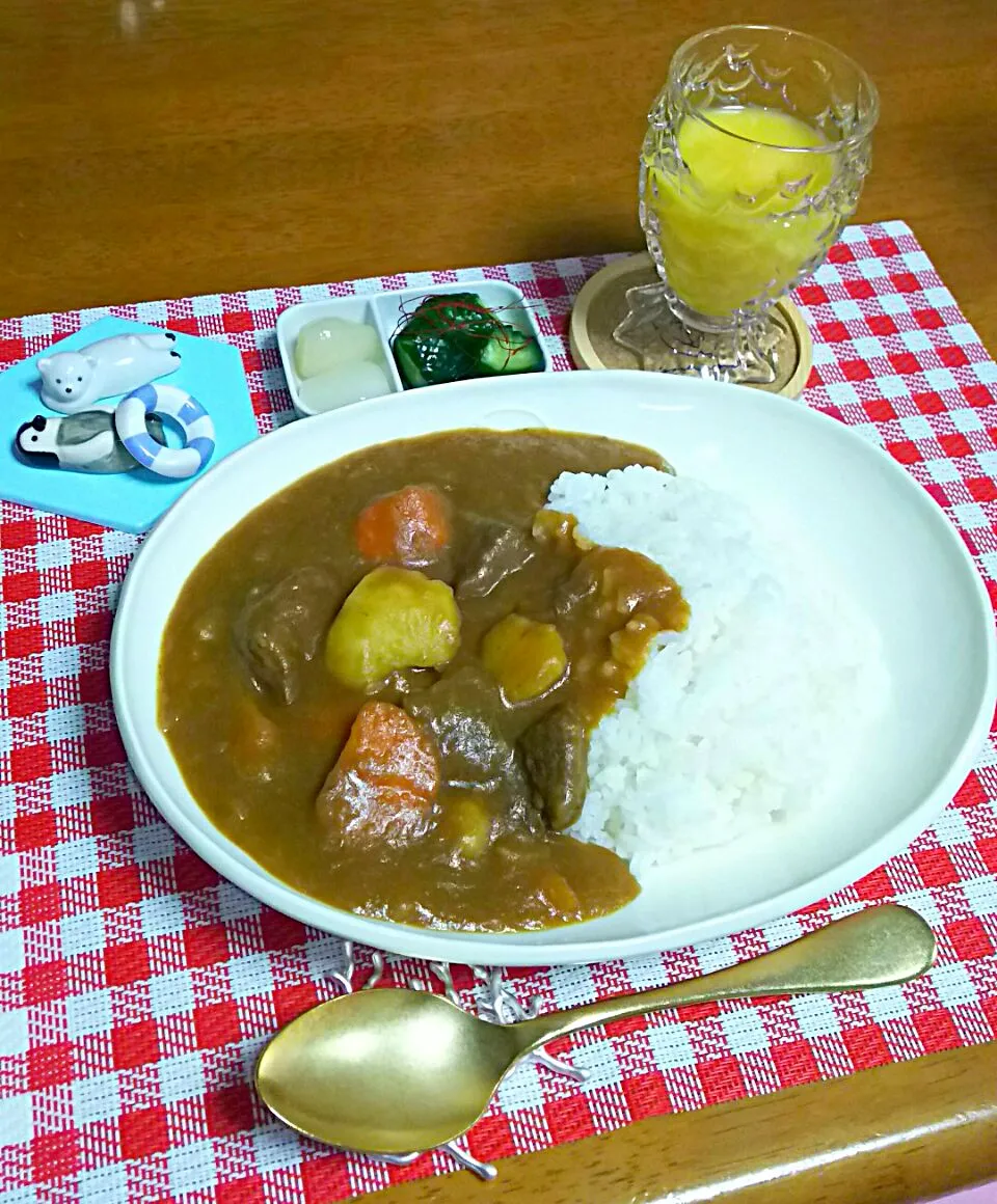 #カレーライス🍛 #晩ご飯|とししいたけさん