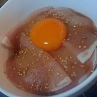 Snapdishの料理写真:やみつき生ハム丼|カンナさん