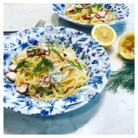 Snapdishの料理写真:タコとレモンのパスタ🐙🍋