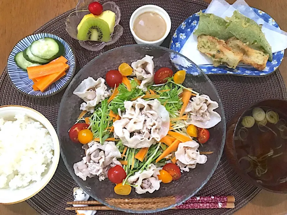 冷しゃぶ定食|ゆうかさんさん