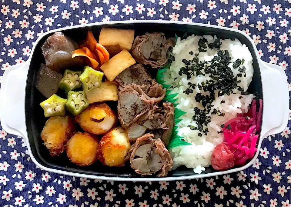 ごぼう牛肉巻きコロコロ弁当|momomamaさん