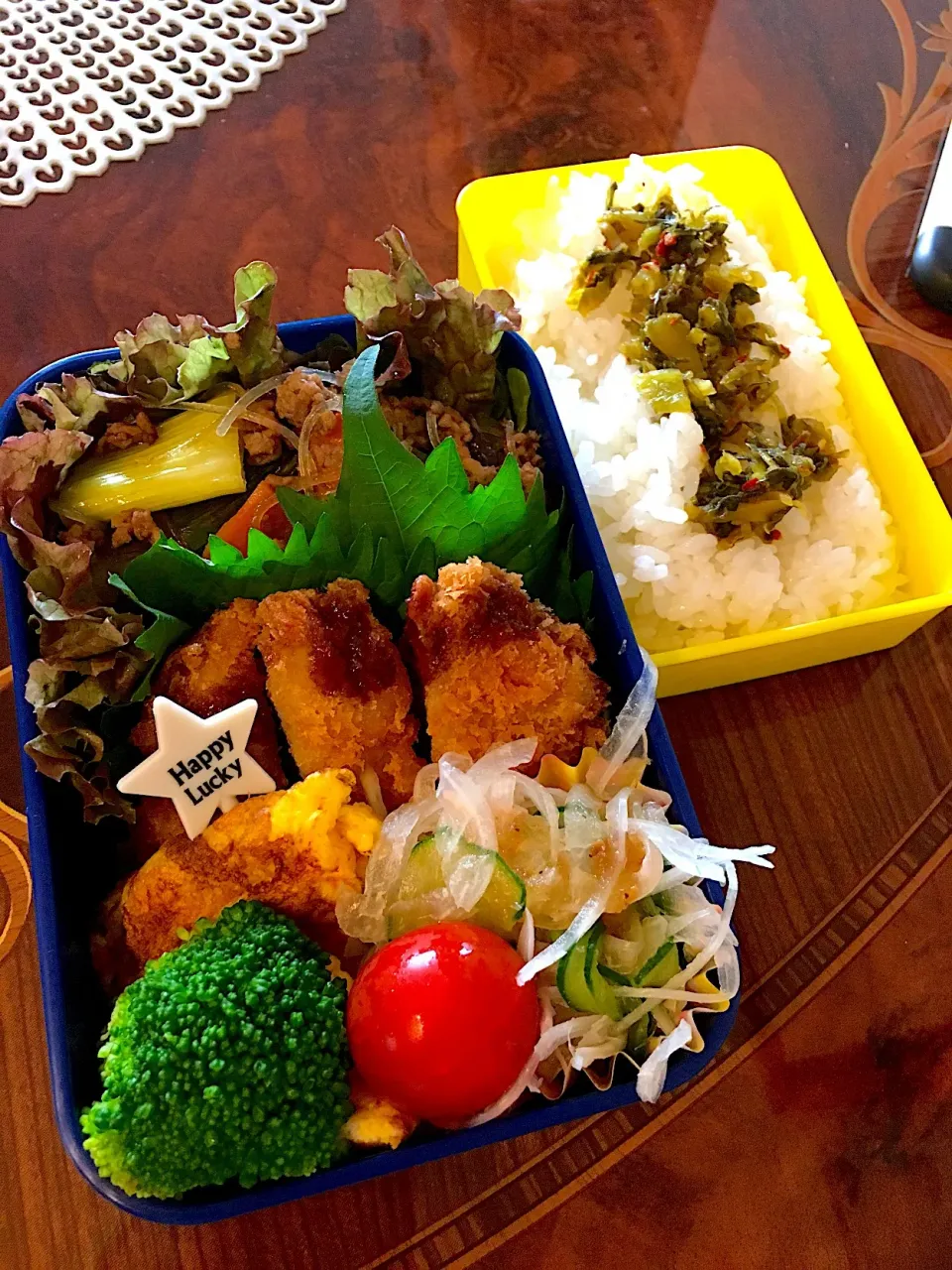 #春雨の炒め物  #とんかつ弁当|yakkoさん