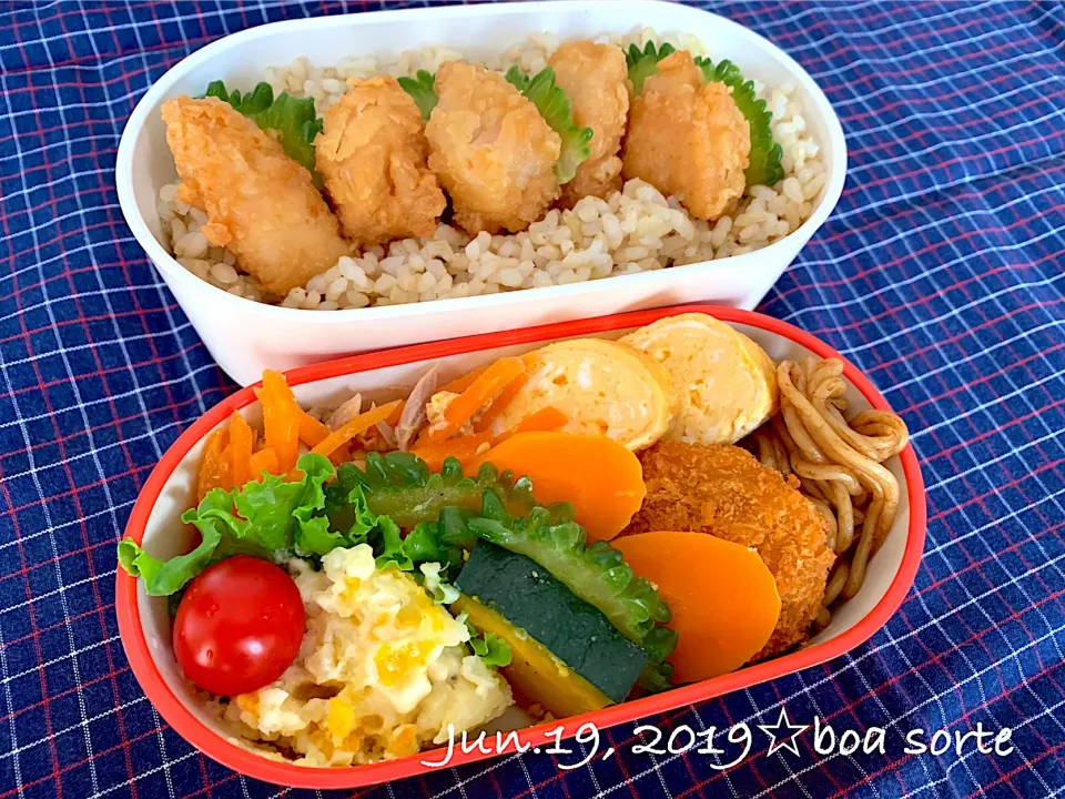 夫弁当☆ささみのザンギ "KALDI ザンギのタレ"good👍🏻💓|kaoriさん