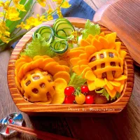 🌻ひまわりバーグ弁当🌻