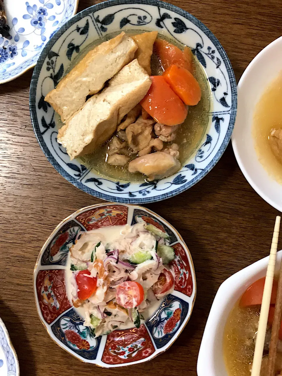 新たまねぎサラダ&鶏肉と厚揚げ煮|okeiko🎶さん