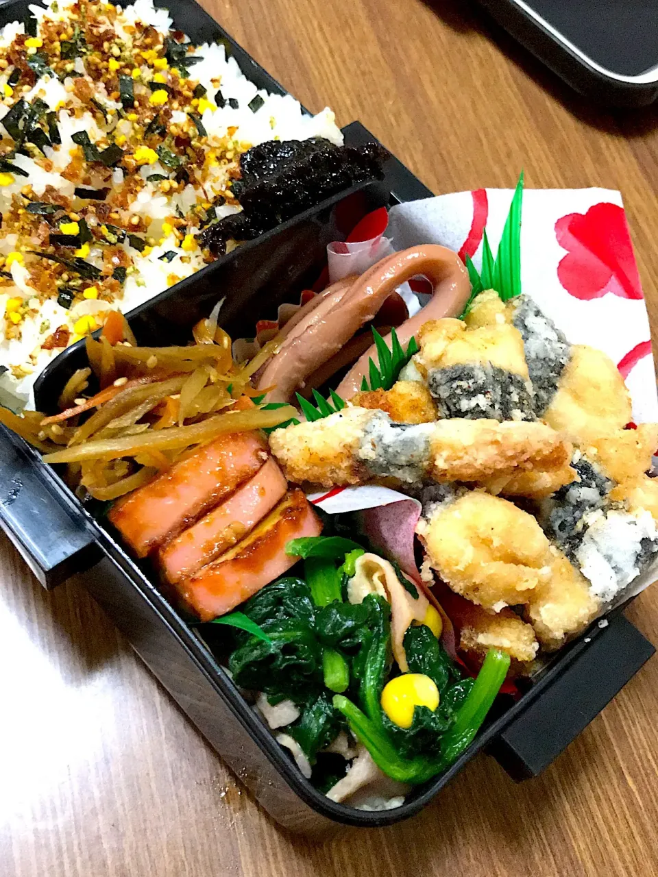 長男夜勤弁当♡ささみ磯辺竜田揚げ|utaさん